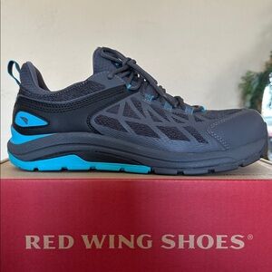 Red Wing Athletic Safety Work Shoes 10 CoolTech work shoes in gray blue‎ size 10